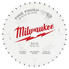 MILWAUKEE Milwaukee 48-41-0726 40T Fine Finish Circular Saw Blades 7 1/4 in Dia Pack
