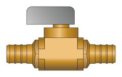 HEATLINK Heatlink 23705NL 1/2 PEX Straight No Lead Brass Ball Valve