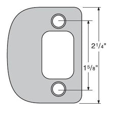 KWIKSET Kwikset 85303-016 Radius Corner Deadbolt Full Lip Strike