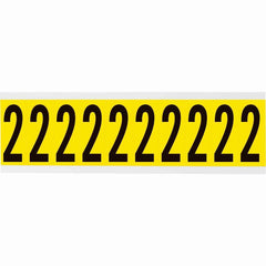 BRADY Brady 3440-2 2 in vinyl number label 10/pack