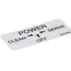 STOELTING Stoelting 324798 Decal Clean/off/serve