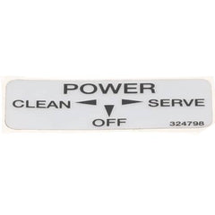 STOELTING Stoelting 324798 Decal Clean/off/serve
