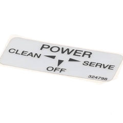 STOELTING Stoelting 324798 Decal Clean/off/serve