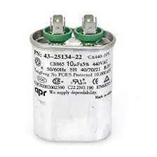 RHEEM Rheem 43-25134-22 Capacitor - 10/440 Single Oval