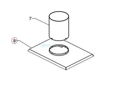RAYPAK Raypak 010824F Flue Adapter