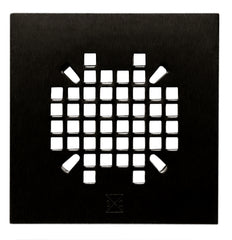SIOUX CHIEF Sioux Chief 827-2SMQPK1 Strainer 19 Ga 4.25 Matte Black Finish Snap Sq