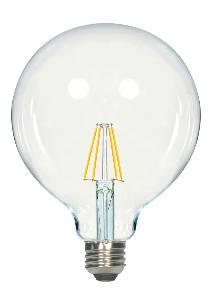 SATCO-NUVO Satco S9565 5.5 Watt G40 LED; Clear; Medium Base; 2700K; 500 Lumens; 120 Volt