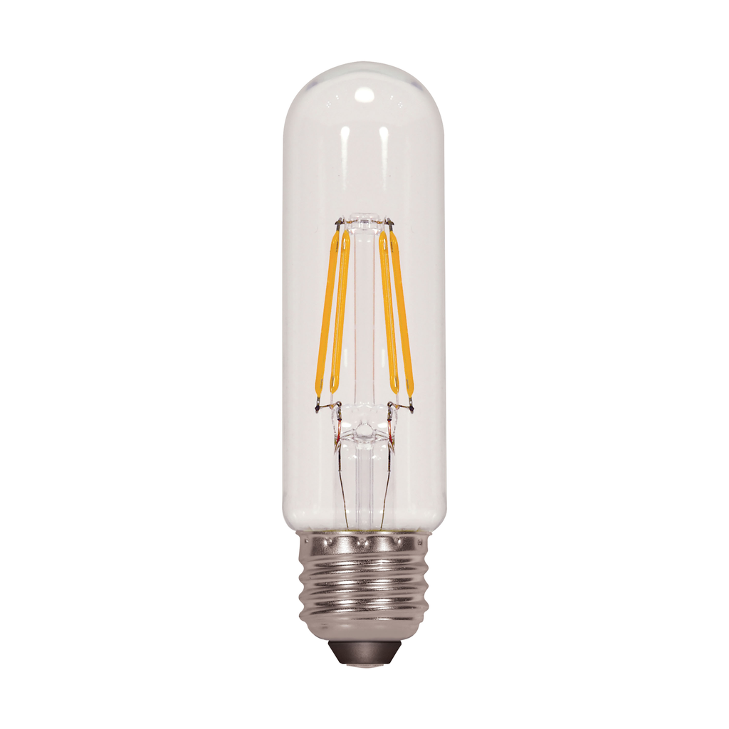 SATCO-NUVO Satco S9892 5 Watt T10 LED; Clear; Medium base; 3000K; 450 Lumens; 120 Volt