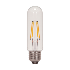 SATCO-NUVO Satco S9892 5 Watt T10 LED; Clear; Medium base; 3000K; 450 Lumens; 120 Volt