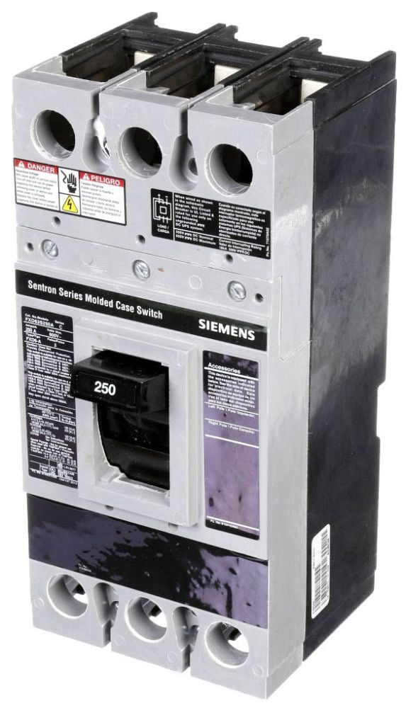 SIEMENS Siemens FXD63S250A Breaker FD 3P 250A 600V 22KA SW NL