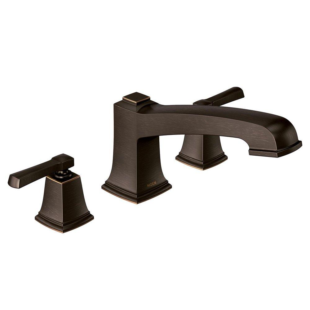 MOEN Moen T623BRB Boardwalk Two Handle Roman Tub Faucet in Mediterranean Bronze