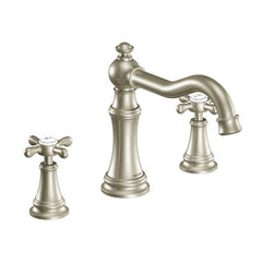 MOEN Moen TS22101BN Weymouth 2-Handle High-Arc Roman Tub Faucet Trim Kit in Brushed Nickel