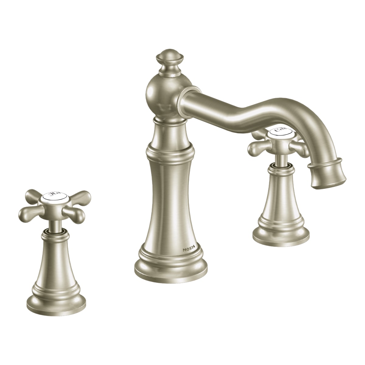 MOEN Moen TS22101BN Weymouth 2-Handle High-Arc Roman Tub Faucet Trim Kit in Brushed Nickel