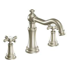 MOEN Moen TS22101BN Weymouth 2-Handle High-Arc Roman Tub Faucet Trim Kit in Brushed Nickel