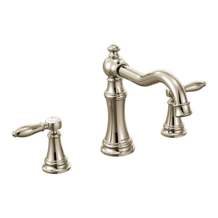MOEN Moen TS22103NL Weymouth Two-Handle Roman Tub Faucet Deck Mounted