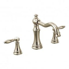 MOEN Moen TS22103NL Weymouth Two-Handle Roman Tub Faucet Deck Mounted