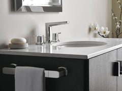 MOEN Moen TS8002BLC Via Two Handle Widespread Bathroom Sink Faucet