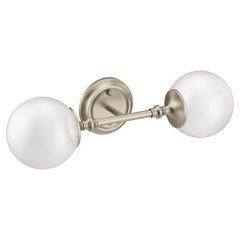 MOEN Moen YB0562BN Colinet 2-Light Dual-Mount Bath Bathroom Vanity Fixture with Frosted Glass