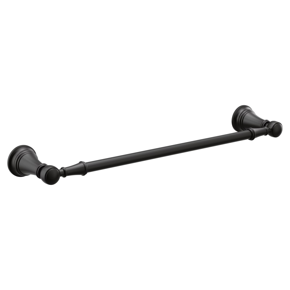 MOEN Moen YB8418BL Weymouth 18 in. Towel Bar in Matte Black