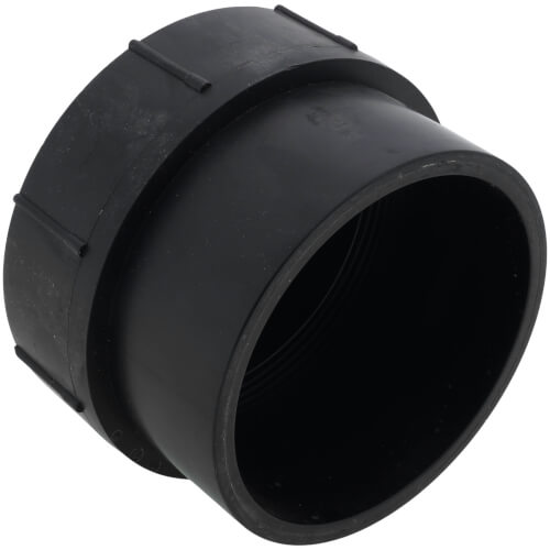 NIBCO Nibco I169400 4 Spigot x Cleanout w/ Plug ABS DWV Cleanout Adapter (5816)