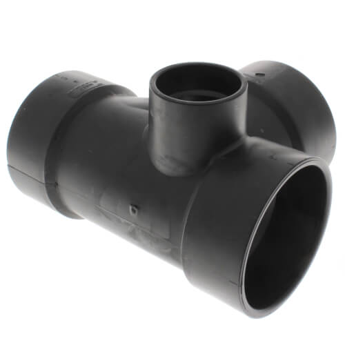 NIBCO Nibco I500400 3 x 3 x 3 x 1-1/2 Hub ABS Sanitary Tee with 90 Right Inlet 5872
