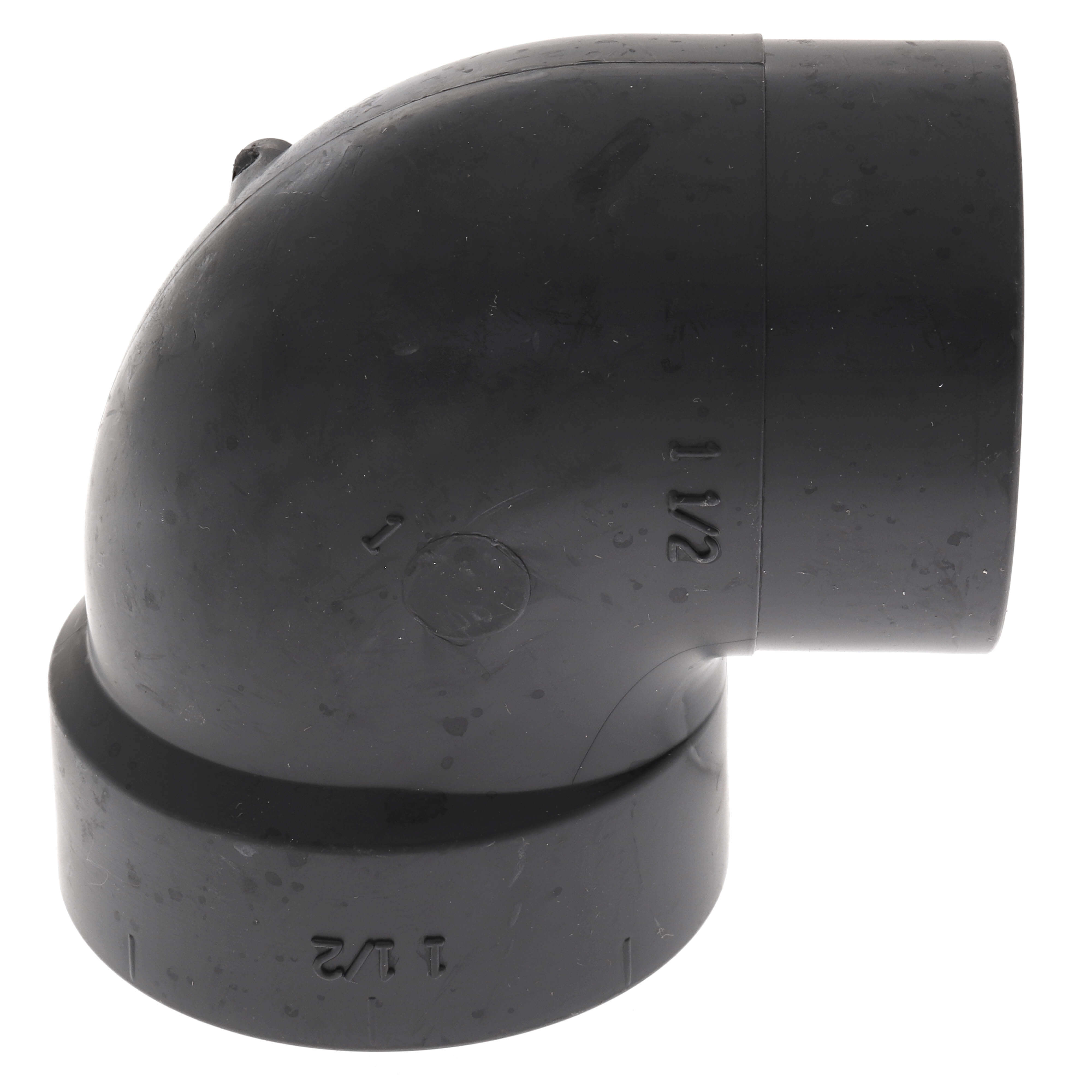 NIBCO Nibco I057400 1-1/2 Spigot x Hub ABS DWV 90 Street Vent Elbow 58072V