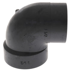 NIBCO Nibco I057400 1-1/2 Spigot x Hub ABS DWV 90 Street Vent Elbow 58072V