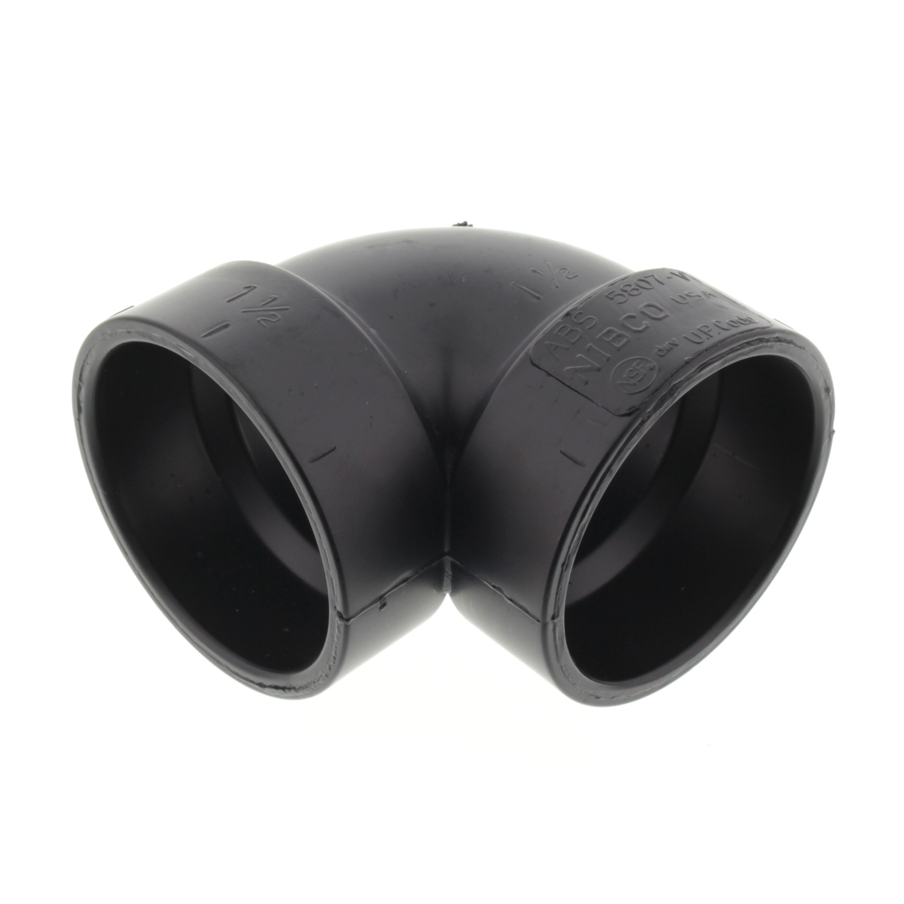 NIBCO Nibco I053300 1-1/2 Hub ABS DWV 90 Vent Elbow 5807V