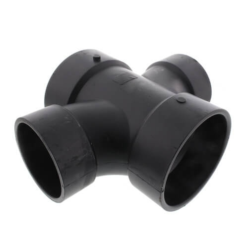 NIBCO Nibco I271100 4 x 4 x 3 x 3 H x H x H ABS Double Sanitary Tee 5835R