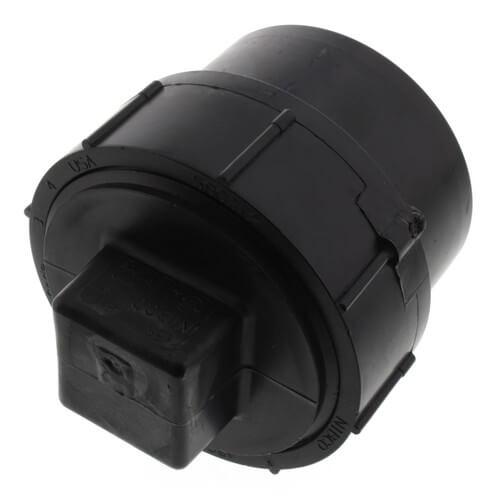 NIBCO Nibco I169300 3 Spigot x Cleanout w/ Plug ABS DWV Cleanout Adapter 5816