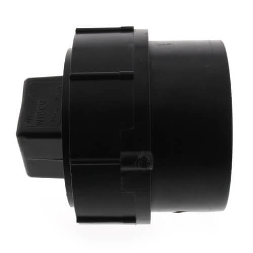 NIBCO Nibco I169300 3 Spigot x Cleanout w/ Plug ABS DWV Cleanout Adapter 5816