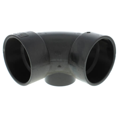 NIBCO Nibco I068250 3 x 3 x 2 Hub ABS DWV 90 Elbow with Side Inlet 58079R
