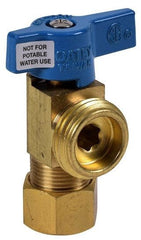 OATEY Oatey 38433 1/4 Turn Short Brass Ball Valve for Washing Machine Outlet Box, w/ UNS Blue Nut (Compression)
