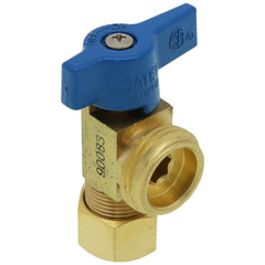 OATEY Oatey 38433 1/4 Turn Short Brass Ball Valve for Washing Machine Outlet Box, w/ UNS Blue Nut (Compression)