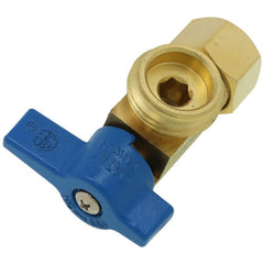 OATEY Oatey 38433 1/4 Turn Short Brass Ball Valve for Washing Machine Outlet Box, w/ UNS Blue Nut (Compression)