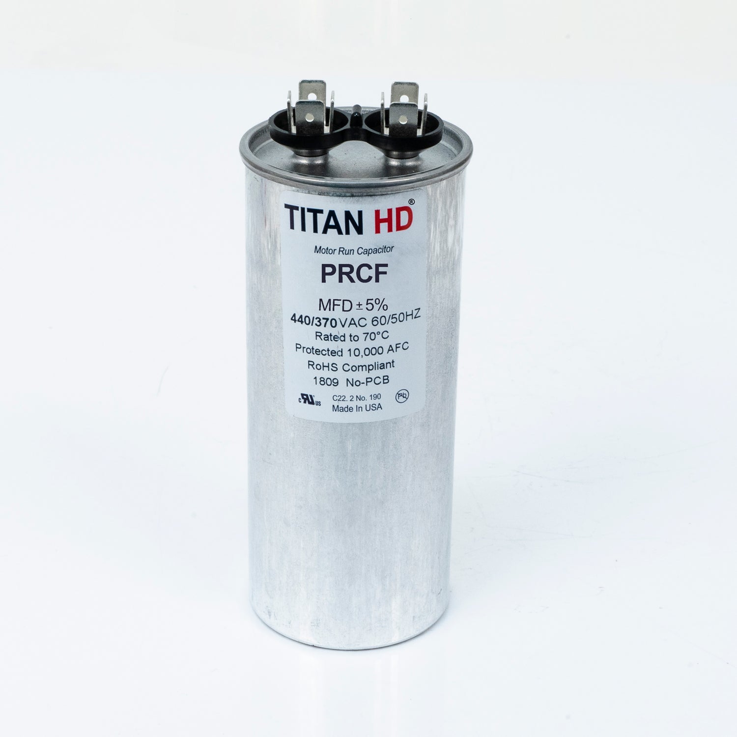 PACKARD Packard PRCF70A Run Capacitor Round 70 MFD x 370/440 VAC