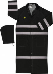 MCR SAFETY Mcr Safety FR267CRL Fr Hi-vis Rain Jacket Large Black