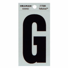 HILLMAN Hillman Fasteners 839492 Adhesive Letter G 3 in Black Silver