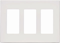LEVITON Leviton Mfg Co R02-80311-00W 3-gang Screwless Wallplate