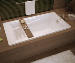 MAAX MAAX 106170-000-001-000 Exhibit 59-7/8 x 36 in. Soaker Drop-In Bathtub with End Drain