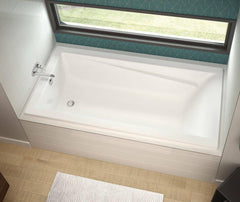 MAAX MAAX 106170-000-001-000 Exhibit 59-7/8 x 36 in. Soaker Drop-In Bathtub with End Drain