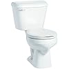 MANSFIELD Mansfield 131.3173.WHT Alto Two-Piece Round Toilet 1.28 GPF