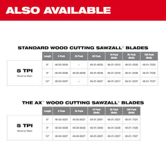 MILWAUKEE Milwaukee 48-01-7036 9 in 5 TPI Sawzall Blades