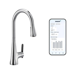 MOEN Moen S7235EVC Sinema Single Handle Pull Down Touchless Kitchen Faucet with Voice Activation in Chrome