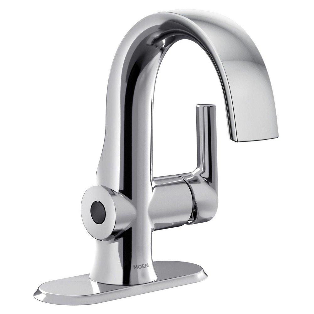 MOEN Moen S6910EW Doux MotionSense Wave 1-Handle Bathroom Faucet in Chrome