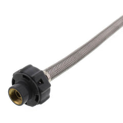 FLUIDMASTER Fluidmaster B1F20CS 20 Click-Seal Braided Stainless Steel Hose Faucet Connector 3/8 Compression x 1/2 FIP
