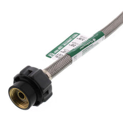 FLUIDMASTER Fluidmaster B1F20CS 20 Click-Seal Braided Stainless Steel Hose Faucet Connector 3/8 Compression x 1/2 FIP