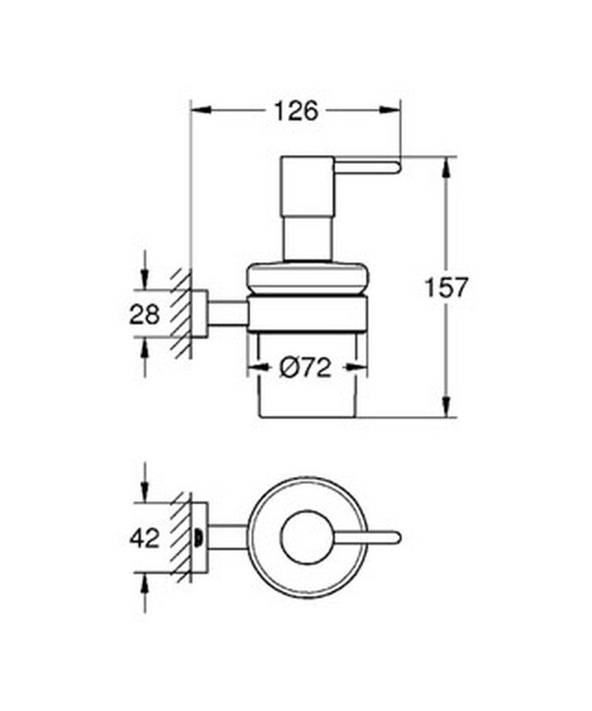 GROHE GROHE 40756001 GROHE FITTINGS SOAP DISPENSER/HOLDER