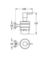GROHE GROHE 40756001 GROHE FITTINGS SOAP DISPENSER/HOLDER