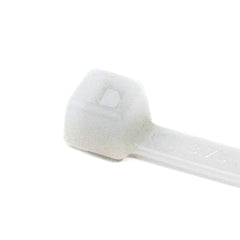 HELLERMANN TYTON HellermannTyton T50R9M4 Standard Cable Tie, 8 In Length, 50 Lb Tensile Strength, Natural